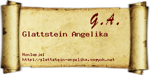 Glattstein Angelika névjegykártya